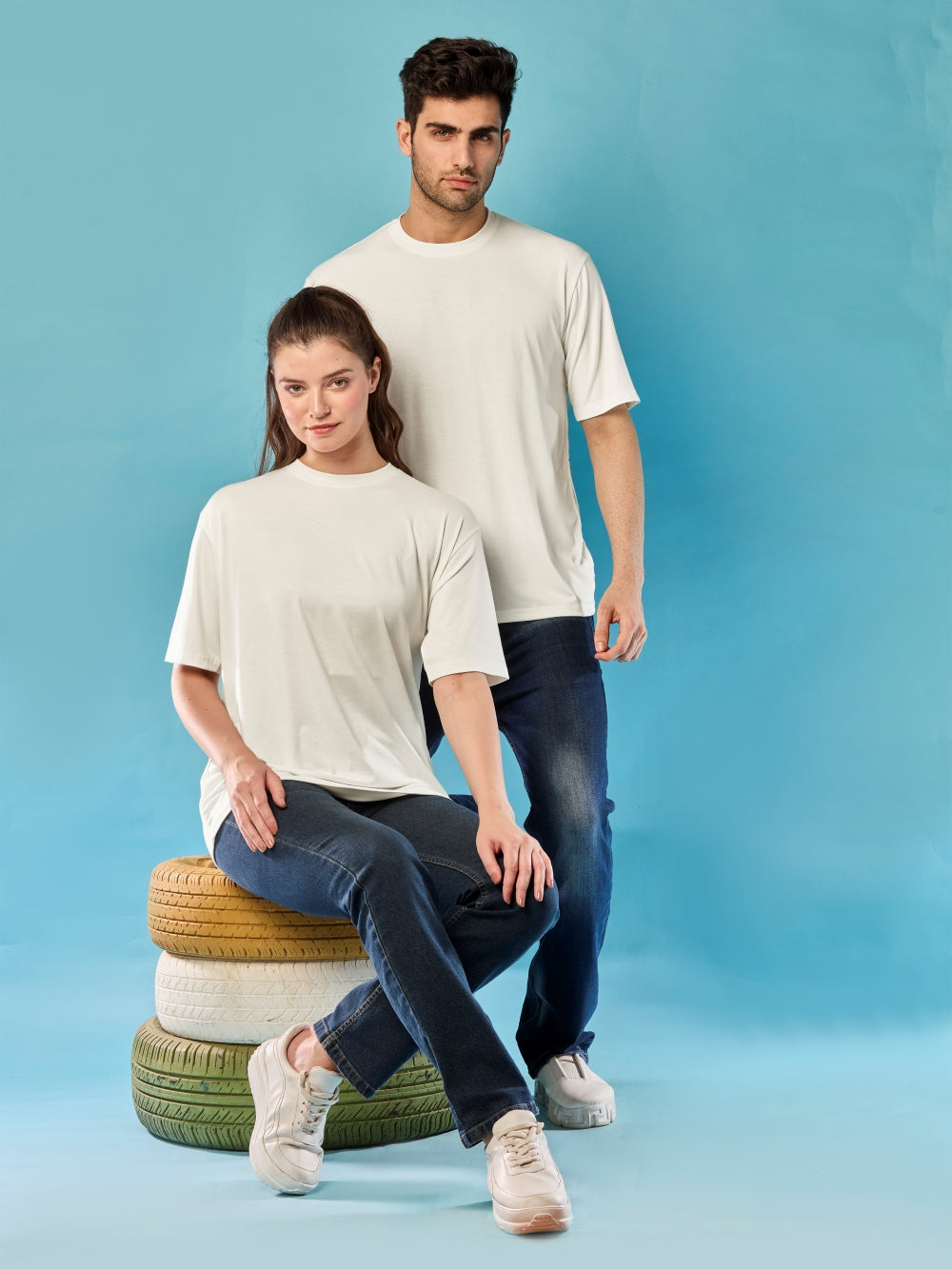 Bamboo Tencel Unisex T-Shirt Oversized