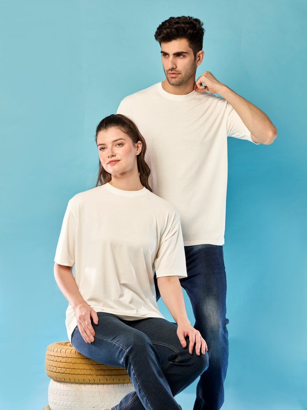 Bamboo Tencel Unisex T-Shirt Oversized
