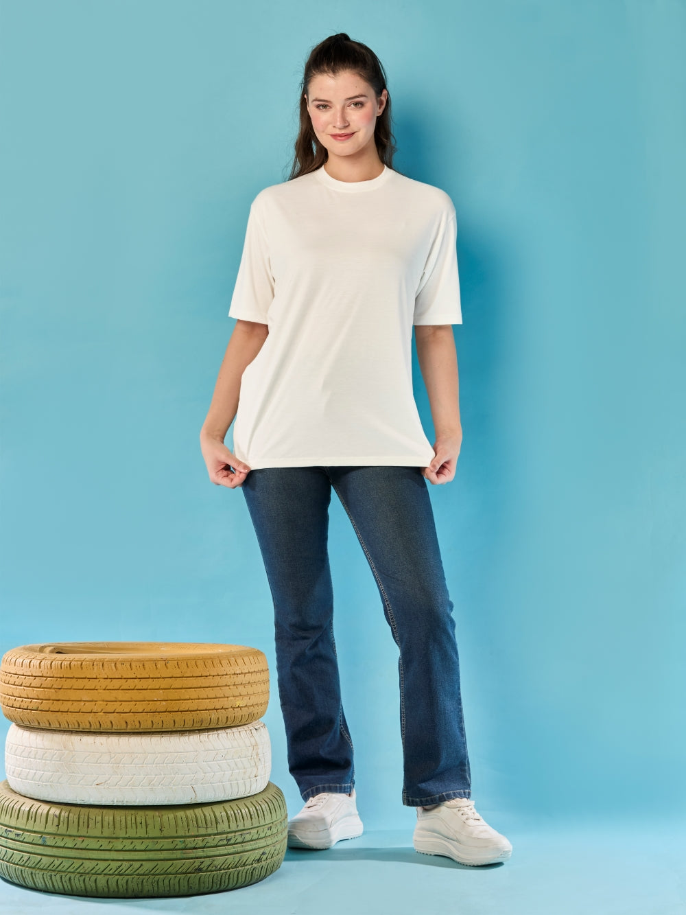 Bamboo Tencel Unisex T-Shirt Oversized
