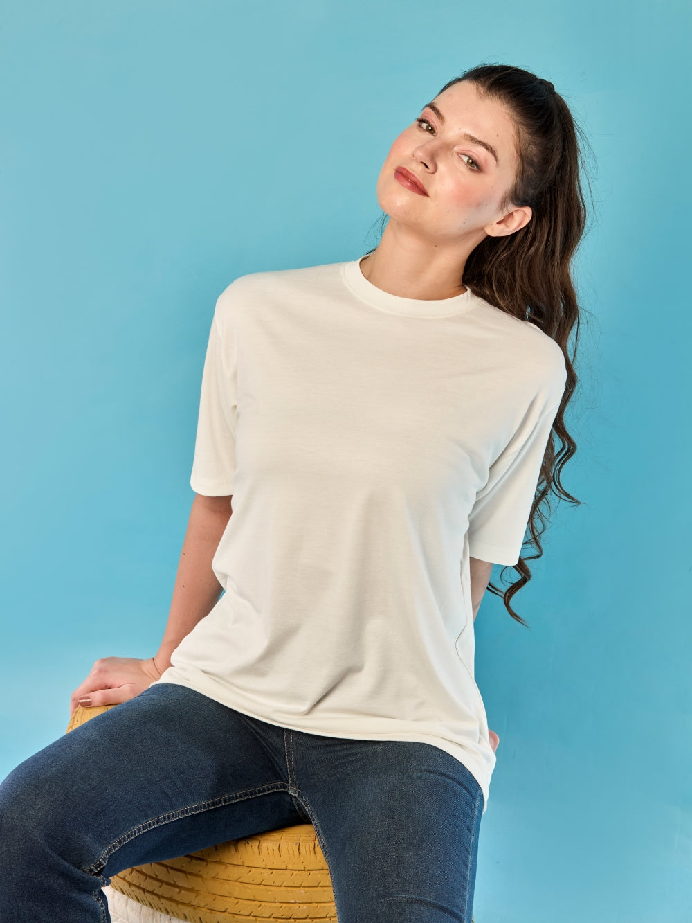 Bamboo Tencel Unisex T-Shirt Oversized