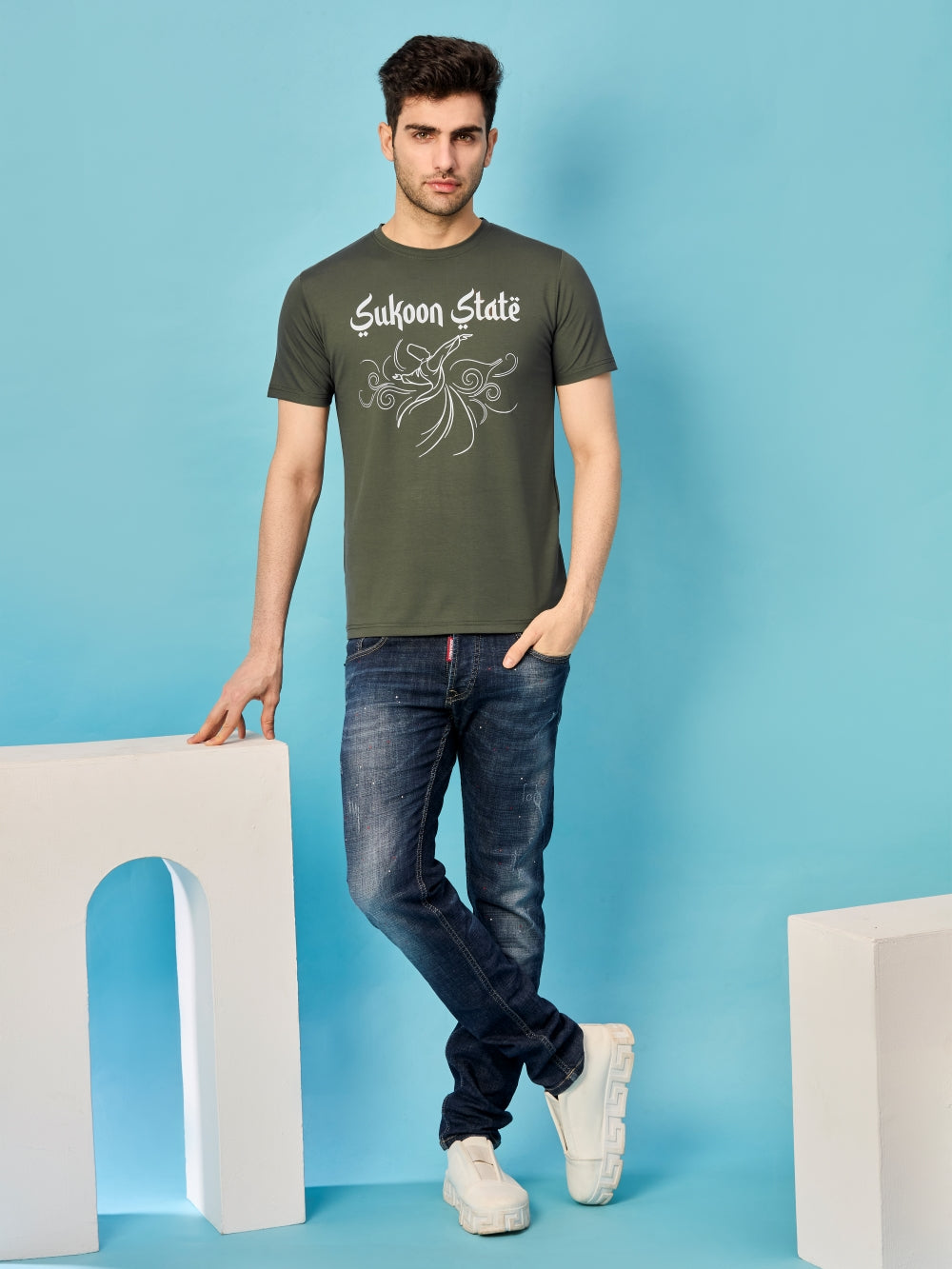 Bamboo Tencel Unisex T-Shirt Signature Sufi DTF Print