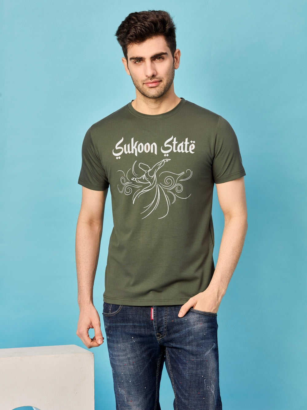 Bamboo Tencel Unisex T-Shirt Signature Sufi DTF Print