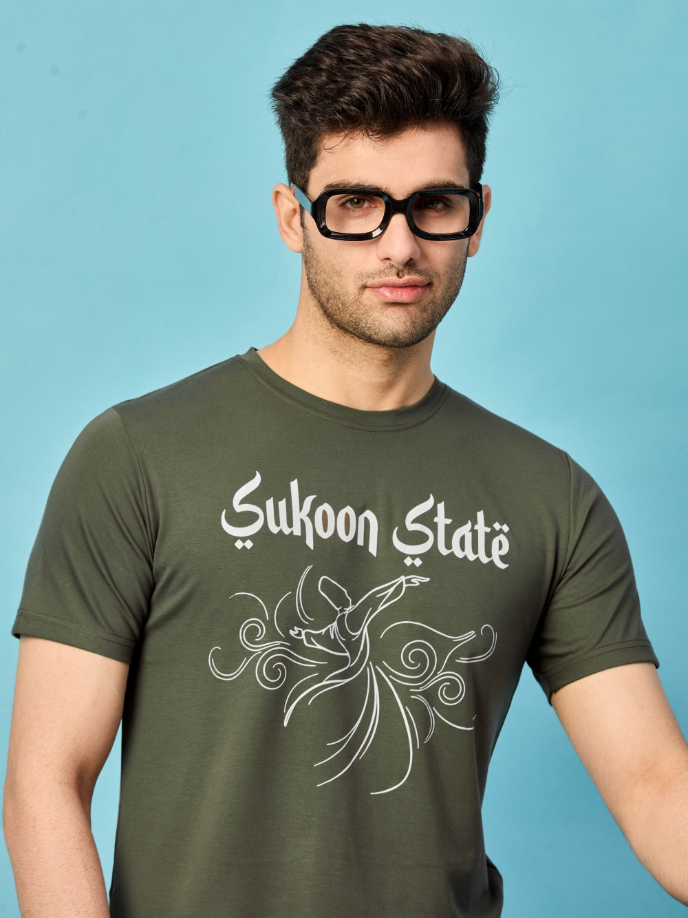 Bamboo Tencel Unisex T-Shirt Signature Sufi DTF Print