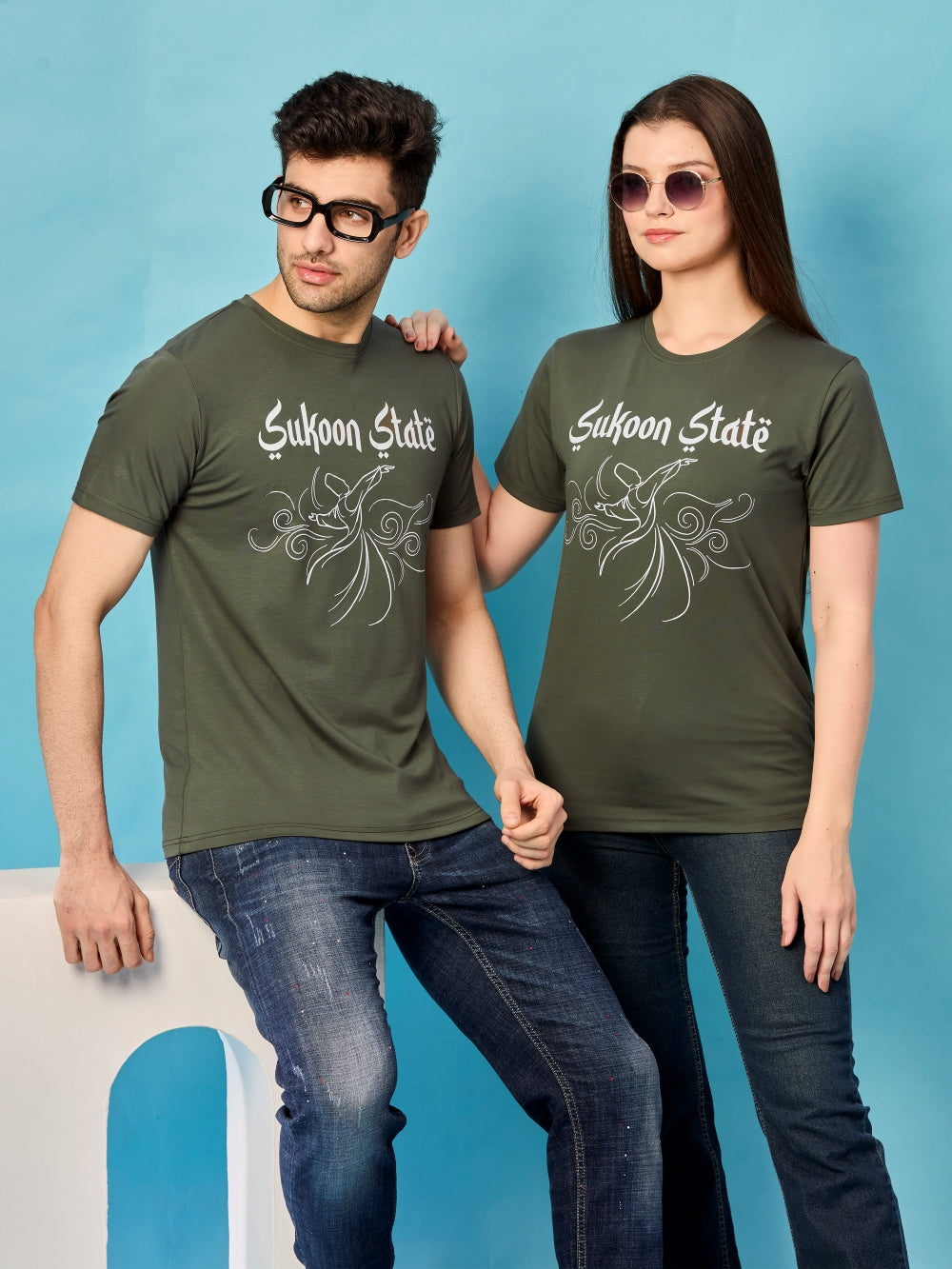 Bamboo Tencel Unisex T-Shirt Signature Sufi DTF Print